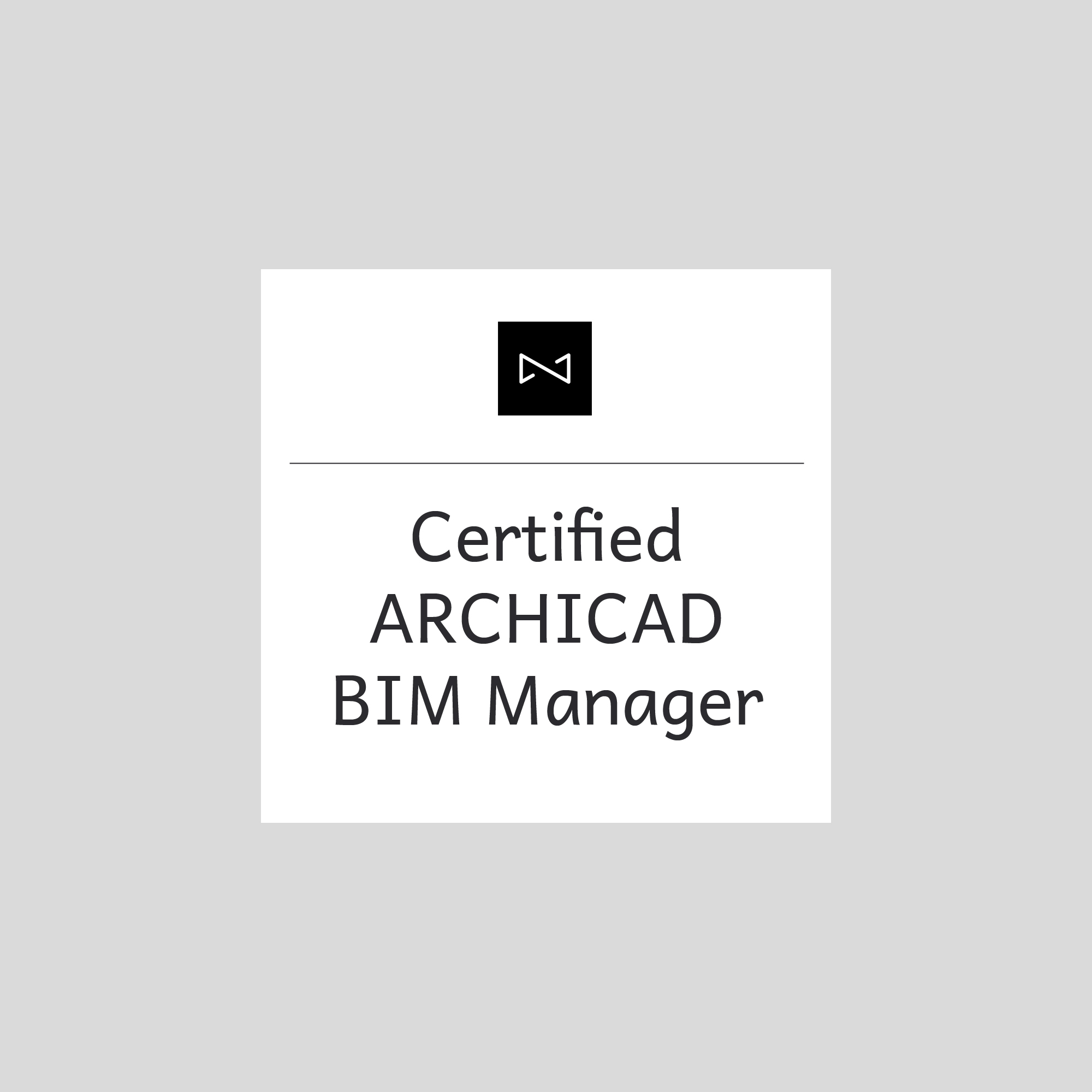 Graphisoft BIM Certificate - Neustadtarchitekten