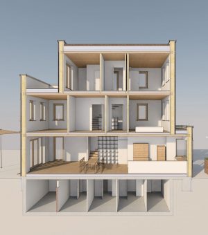 Holz-Reihenhäuser in Lüneburg